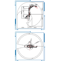 6 axis robot china mig welding robot GBS6-C2080 arms robotic With welding torch and 2 AXIS welding positioner