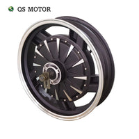 QSMOTOR 16X3.5inch 3000W V1.2 72V 90kph Electric Motorcycle Hub Motor Kits Electric Power Train With Motor Controller