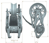 QS 120 2kW 70KPH 72V 12 x 3.5 inch Mid Drive Motor Assembly Kits