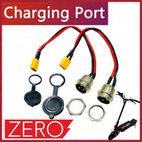 Original 3 Pins Charging Port Suit For Zero 8X Zero 9 Zero 10 Zero 10X Zero 11X Electric Scooter Socket Charge Plug Zero8x Zero9