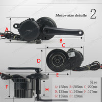 Bafang 48V 750W BBS02 Brushless Mid-Drive E-Bike Kit - Upgrade Your Bike to an Electric Bike with Powerful Mid Drive Motor and Down Tube Lithium Battery Pack