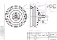 QSMOTOR 10inch 3000w 205 V3 bldc scooter hub motor 48v to 96v in High power quality with CE