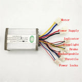 24V36V48V 500W refitted electric bicycle beach car motor controller throttle set with brush high speed motor