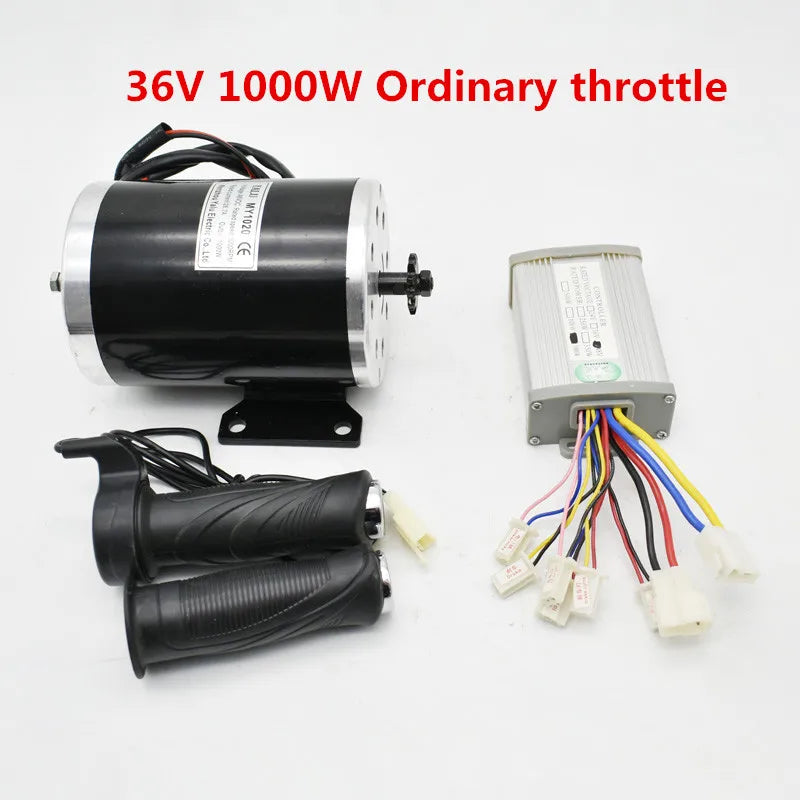 36V48V 1000W UNITEMOTOR Brushed Motor MY1020 With Controller And LED T ...