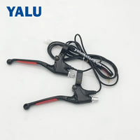Upgrade Electric Bicycle Brush Motor Kit Components with Controller And Throttle Handle With Battery Voltage Show And Key Switch