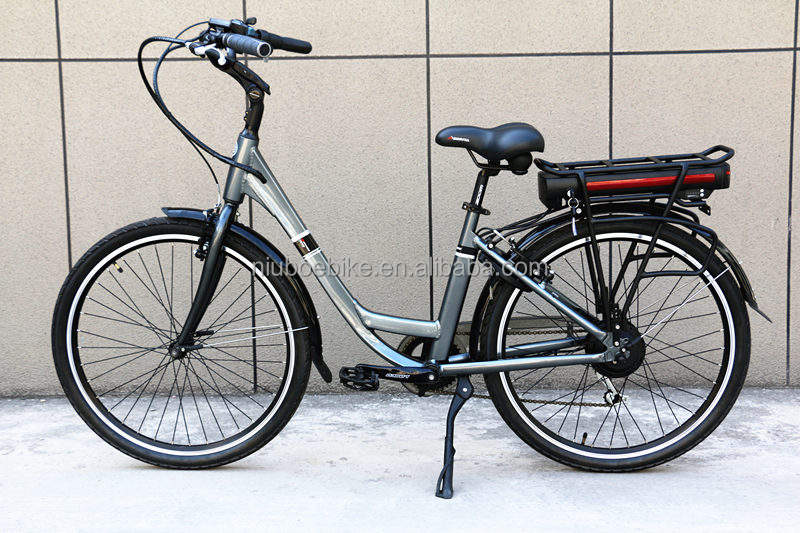 Efficient 250W City Electric Bicycle - Brushless Rear Hub Motor and 7-Speed Gear System for Comfortable City Rides