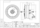 QS 13inch 260 3000w V4 80kmh fast speed electric in wheel moped hub motor for scooter