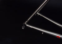 700C Road Bike Frame Chrome Molybdenum Steel Reynolds 525 Frame Brushed Silver Racing Bike Frame