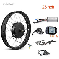 TZIPower Fat Bike Kit de conversion pour vélo électrique 26 x 3.0 roue avant 48 V 500 W 500 W Vélo électrique Pedelec TZIPower Fat Bike Kit de conversion pour vélo électrique 26 x 3.0 roue avant 48 V 500 W 500 W Vélo électrique Pedelec