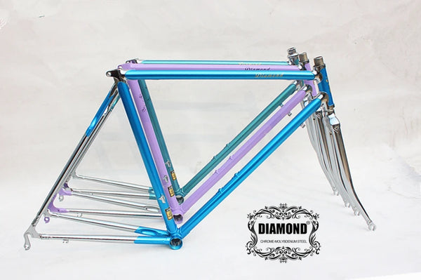 Vintage Bike Frame/ Fork Retro Bicycle Reynolds Pipe 525/725/853 Frame Bicycle Accessories Columbus Pipe Custom Frame