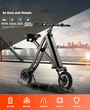 Adult Mini Folding Electric Scooter 2 wheel Easy Foldable E-bike Lithium Battery Scooter 6.6AH Endurance 23km Smart Skate Board