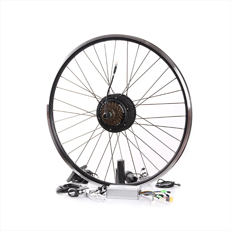 Rear motor BPM 48V 500W electric bike conversion kit 48v 12.8ah Lithium battery 60-80km distance
