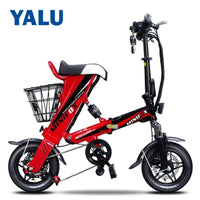 Smart Folding Electric Bike Mini Electric Moped Bicycle 36V 350W 8AH 12AH 16AH Battery With Double Disc Brakes Electric Bicycle