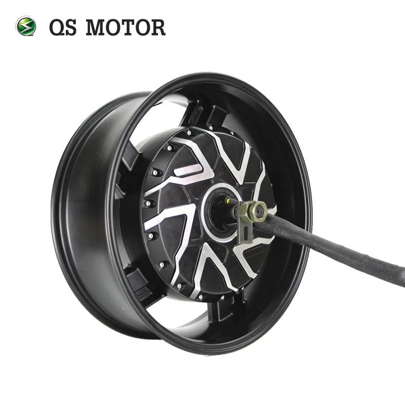 QS Motor 12000W 17X6.0inch 12KW 70H V4 Electric Motorcycle Hub Motor