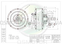 QS Motor 1000W 205 40H E-car V2 electric car hub motor