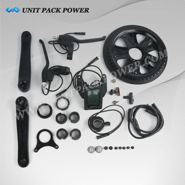 Bafang 48V 750W BBS02 Brushless Mid-Drive E-Bike Kit - Upgrade Your Bike to an Electric Bike with Powerful Mid Drive Motor and Down Tube Lithium Battery Pack