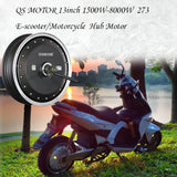 QSMOTOR In Wheel Hub Motor 13inch 6000W 273 45H V3 Brushless DC Electric Scooter Motorcycle Hub Motor