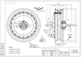 QSMOTOR 14*3.5inch 5000W 260 45h V4 Electric BLDC Wheel Hub Motor for sales