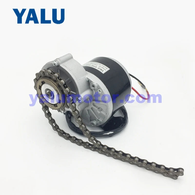 YALU Newest 24V36V 250W Left Chain Drive Electric Bicycle E-Bike Motor kit for Speed Gears Scooter Economical Convert City Bike