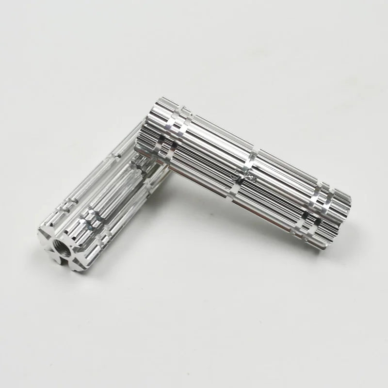 2pcs bicycle front and rear axle column foot aluminum alloy stunt nail wheel axle pedal multi-color optional free freight