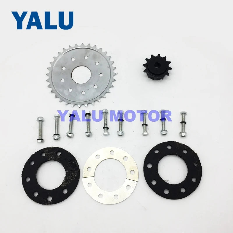 Bicycle Spoke Chain Wheel Bike Rear Wheel 32T Sprocket For Our Left Drive Motor Kit 16T Freewheel With Adapter For Motor MY1016Z