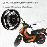 QS Motor 16inch 5000W 260 45H V4 Brushless DC Electric Scooter Motorcycle Hub Motor