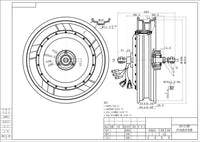 SiAECOSYS QS 16*3.0inch 8000W 273 50H V3 120kph Electric scooter motor with APT FOC AE96600 72V 96V 8kW 10kw Speed controller