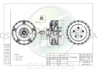 New Disc brake cover 8kW 273 V3 72V 90KPH Electric Car In-Wheel Hub motor