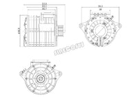 QS Motor 138 70H 3KW V1 Sprocket Mid Drive Motor with Votol Controller display