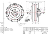 Best-selling 10inch 1500W 205 40H V3 Brushless DC Electric Scooter Hub Motor