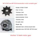 9 Tooth Sprocket For Electric Bike Motor MY1016Z Unitemotor MY1018 Original 9T Sprocket Electric Scooter Engine Sprocket For 410