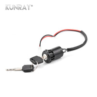 KUNRAY Universal Motorcycle Motorbike Ignition Switch Key Power Lock For Electric Bicycle Electric Scooter Motor Two Wiring Part