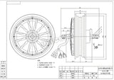 Cost-effctive QS 3000W 40H V1.12 BLDC In-Wheel Hub Motor for electric scooter