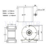 Electric Scooter Motor Electric Bike Belt Drive 36V/48V 1000W  MY1020 High Speed Belt MOTOR electric scooter conversion kit