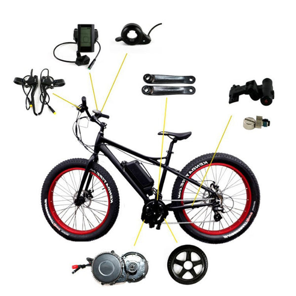 Bafang BBS01 36V 250W Mid-Drive E Bike Conversion Kit with Lithium-Ion 18650 Electric Bike Bottle Battery - Powerful and Efficient Electric Bike Kit