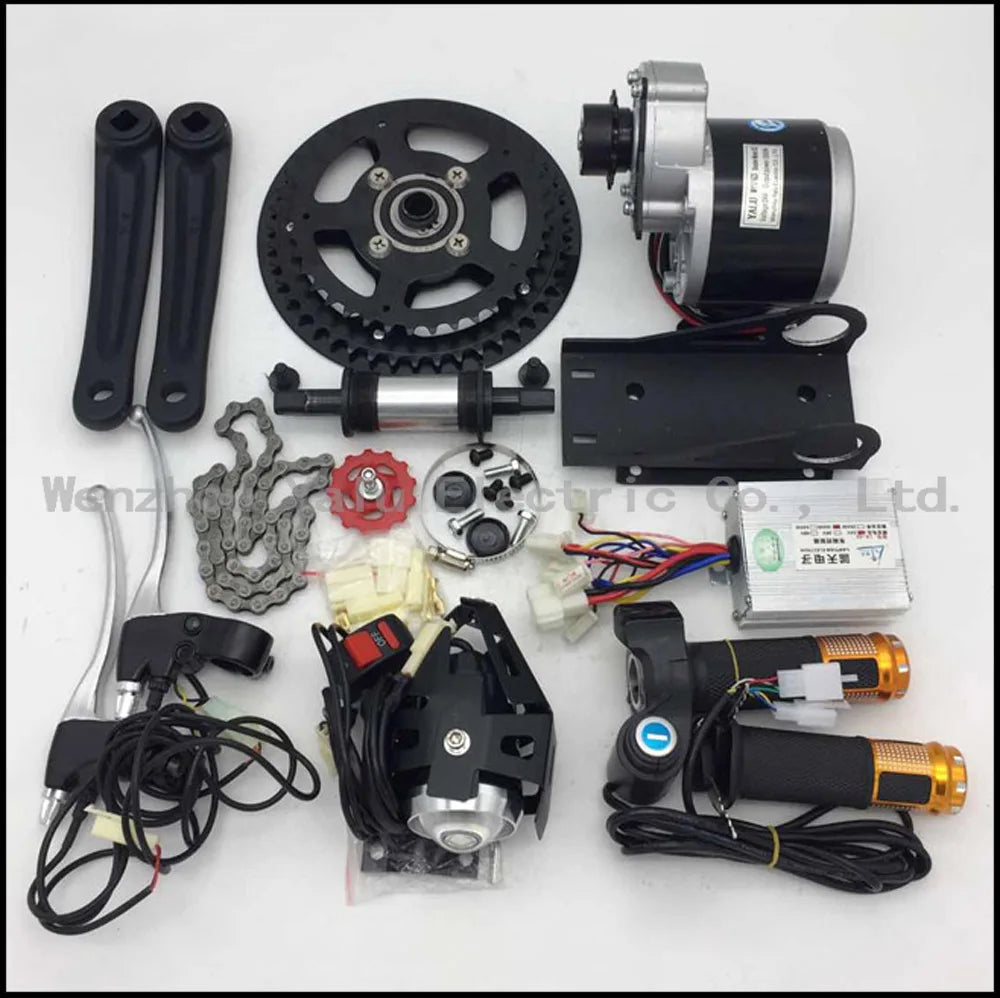 24V36V 250W350W strong power intermediate drive electric bicycle modif ...