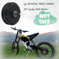 Siaecosys/QSMotor 205 3kW 50H V3 spoke hub motor with SVMC72150 controller