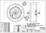 QS Motor 12000W 17X6.0inch 12KW 70H V4 Electric Motorcycle Hub Motor