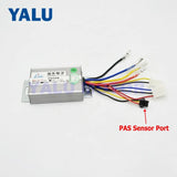 Electric Brushed Motor DC Controller 24V 36V 250W Speed Controller with PAS Sensor Port For Electric Bicycle Scooter Accessories