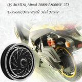 Small Power qs 2000W V1.12 14*3.5inch width rim in-wheel hub motor for E-Motorcycle application