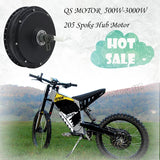 QSMOTOR 205 3kw V3 72V E-Scooter Spoke Hub Motor Conversion Kits