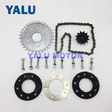 Bicycle Spoke Chain Wheel Bike Rear Wheel 32T Sprocket For Our Left Drive Motor Kit 16T Freewheel With Adapter For Motor MY1016Z