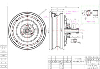 Best-selling 10inch 2000W 205 45H V3 Brushless DC Electric Scooter Single Shaft Hub Motor