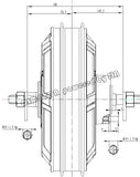 QS 120KPH High Speed Spoke hub motor 8000W 273 50H V3 Brushless in wheel hub motor