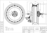 QS Motor 13inch 8000W 273 50H V3 E-Scooter Hub Motor