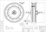 QSMOTOR 17*3.5inch 4kW 273 40H V3 Brushless BLDC Electric Scooter Motorcycle in-wheel Hub Motor with kits