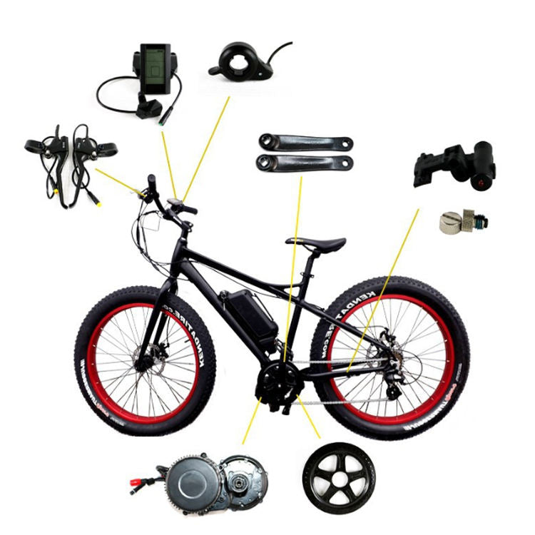 Kit Adaptateur BB86/92 Rouge Lekkie - Pour Moteurs Bafang BBS01/02/HD - Conversion E-Bike / Pedelec - Neuf