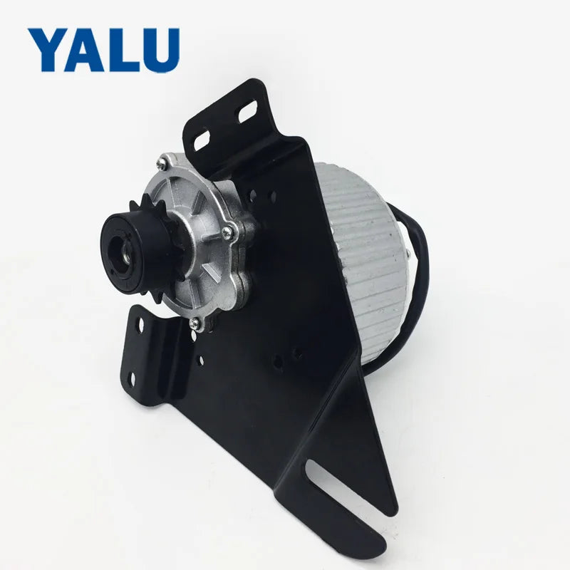 24/36V 250W Left Chain Drive Rear Mountain Bicycle Conversion Motor Kit with 12T L-eft faster Black Freewheel Brushed Gear Motor