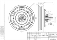 12inch 2000W 260 V4 72V70KPH BLDC Electric Scooter Single Shaft In-Wheel Hub Motor