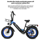 BLJ DP-2003 Electric Bicycle: 48V/500W E-Bike with Hydraulic Brake and LED Dashboard - Experience Power and Style